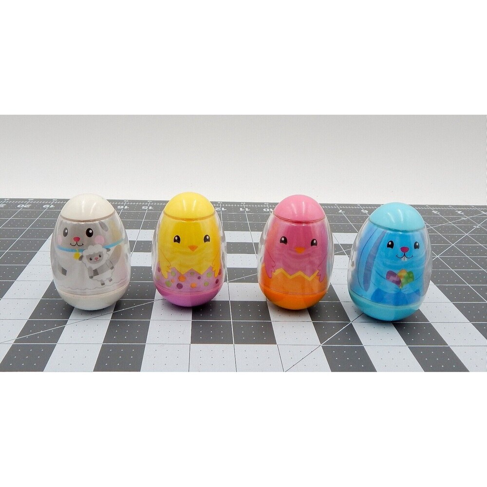 Playskool Weebles Spring Figures Blue Bunny 39 Chick 40 Pink Chick 37 Sheep 38